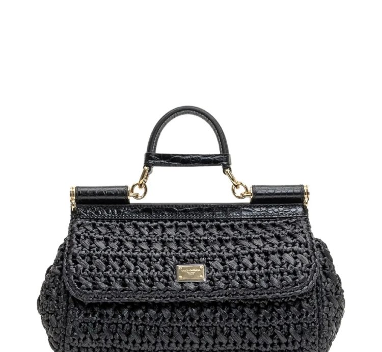 Dolce Gabbana Logo Plaque Tote Bag