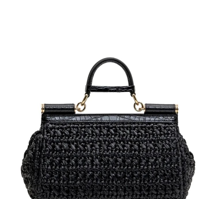 Dolce Gabbana Logo Plaque Tote Bag