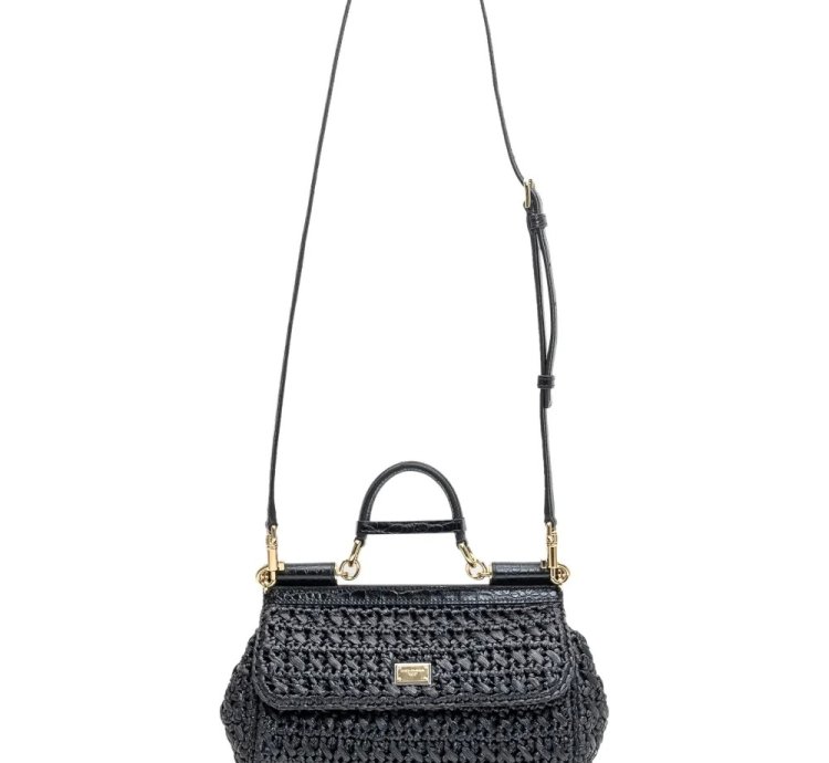 Dolce Gabbana Logo Plaque Tote Bag