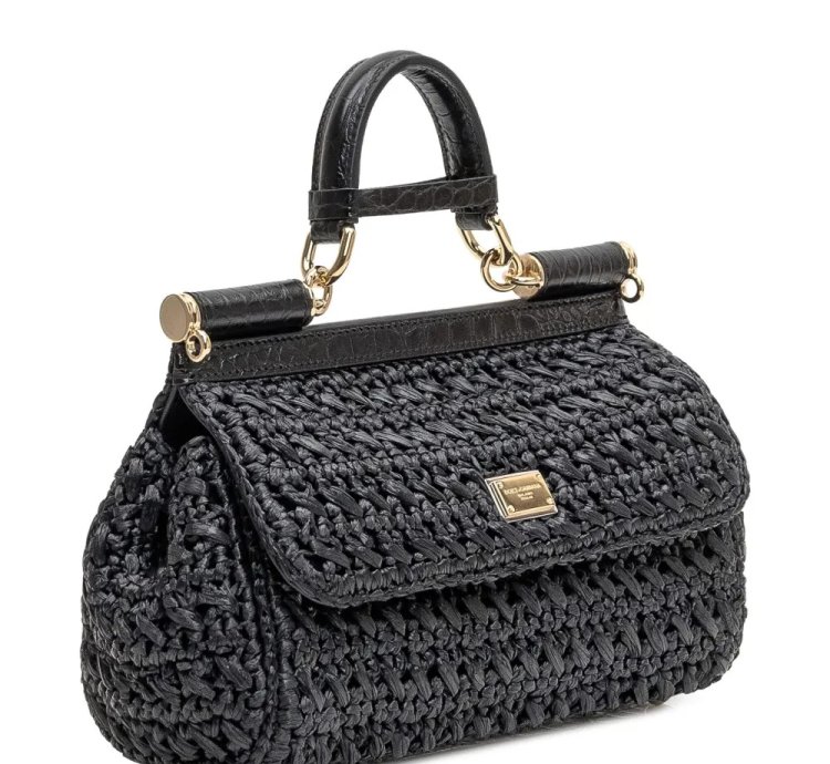 Dolce Gabbana Logo Plaque Tote Bag