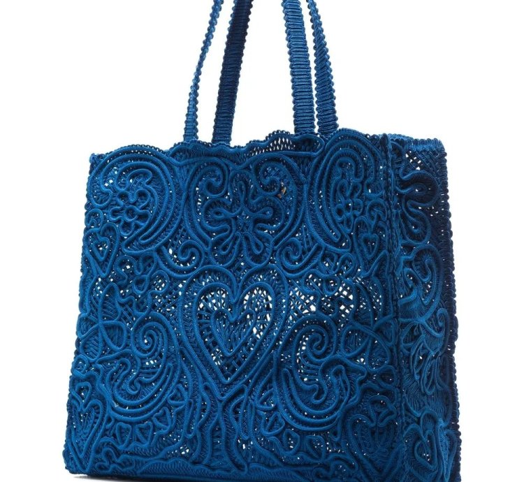 Dolce Gabbana Large Beatrice Cordonetto Lace Tote Bag