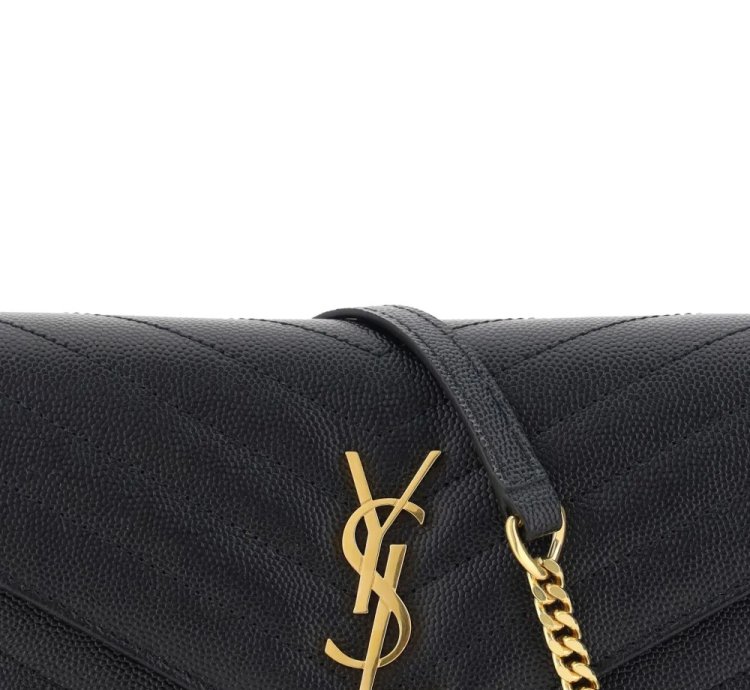 Saint Laurent Logo Plaque Crossbody Bag