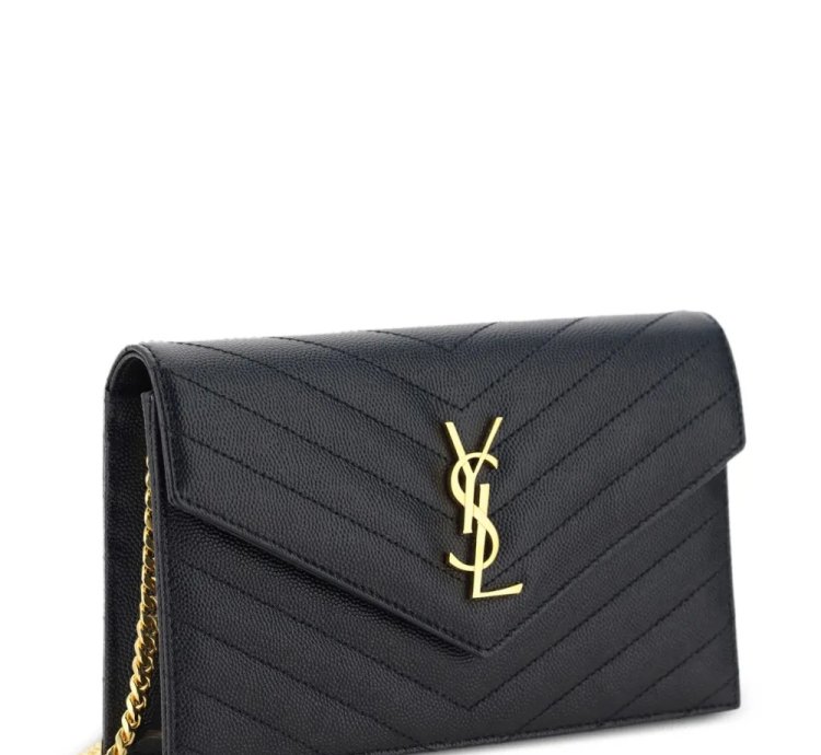 Saint Laurent Logo Plaque Crossbody Bag