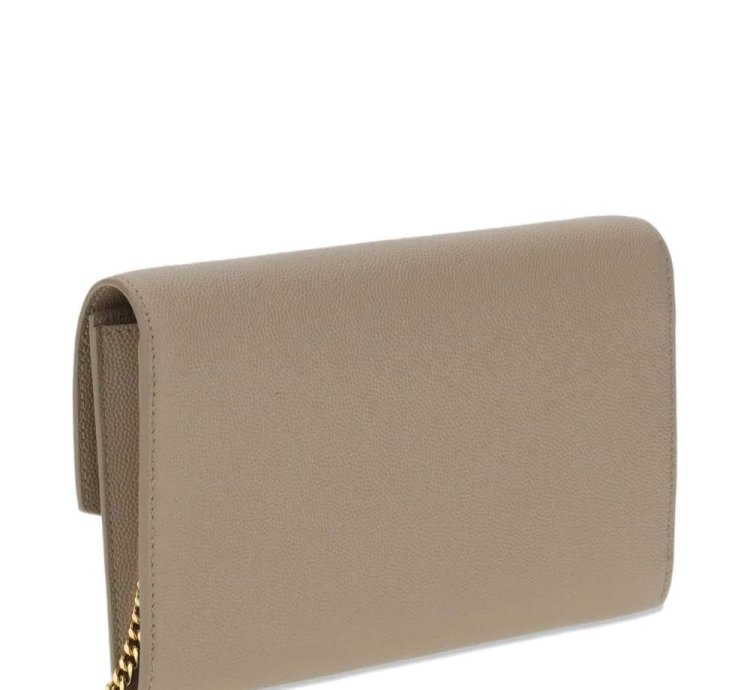 Saint Laurent Uptown Envelope Leather Clutch Bag