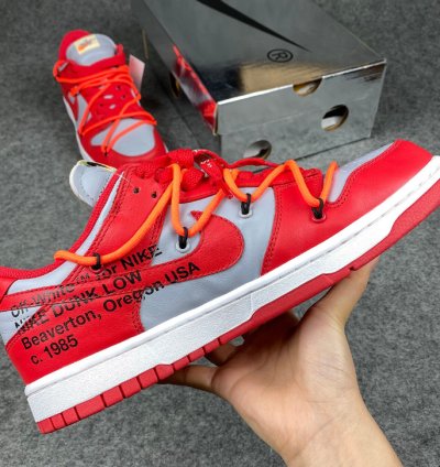 Nike Dunk Low Off-White University Red