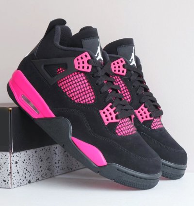 Jordan 4 ' Pink Thunder ' Sport Sneaker