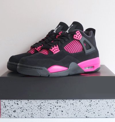 Jordan 4 ' Pink Thunder ' Sport Sneaker