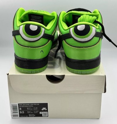 NIKE SB x THE POWERPUFF GIRLS DUNK LOW PRO QS BUTTERCUP FZ8319-300