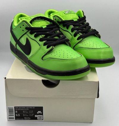 NIKE SB x THE POWERPUFF GIRLS DUNK LOW PRO QS BUTTERCUP FZ8319-300