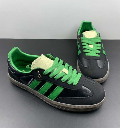 adidas Wales Bonner Samba Black Green - S42590