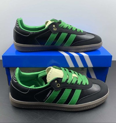 adidas Wales Bonner Samba Black Green - S42590