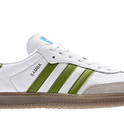 adidas Samba OG White Tech Olive - EE7055