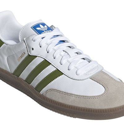 adidas Samba OG White Tech Olive - EE7055