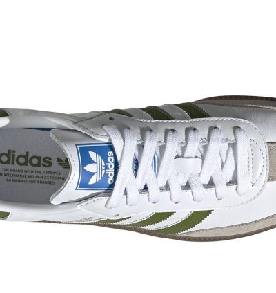 adidas Samba OG White Tech Olive - EE7055