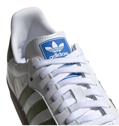 adidas Samba OG White Tech Olive - EE7055