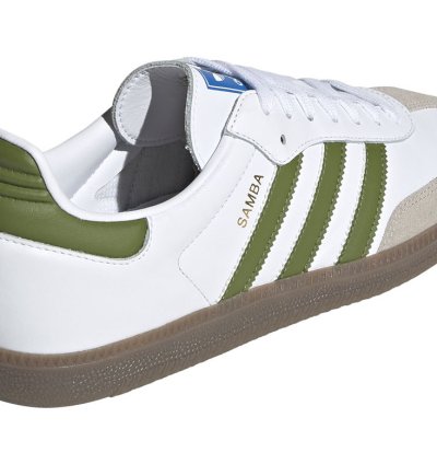 adidas Samba OG White Tech Olive - EE7055
