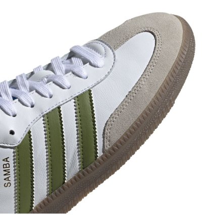 adidas Samba OG White Tech Olive - EE7055