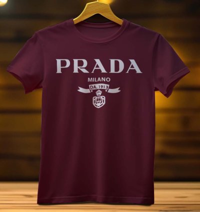 Prada Milano Logo Funny Mens Tshirt Size USA