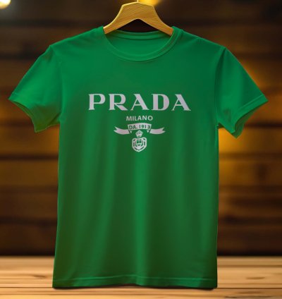 Prada Milano Logo Funny Mens Tshirt Size USA