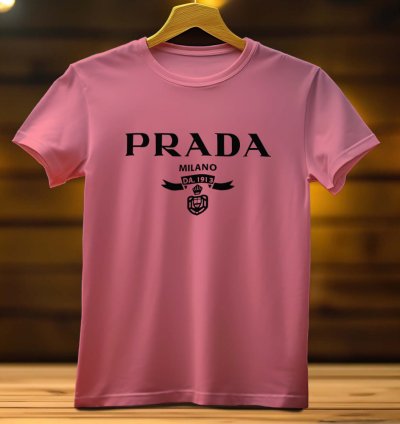 Prada Milano Logo Funny Mens Tshirt Size USA