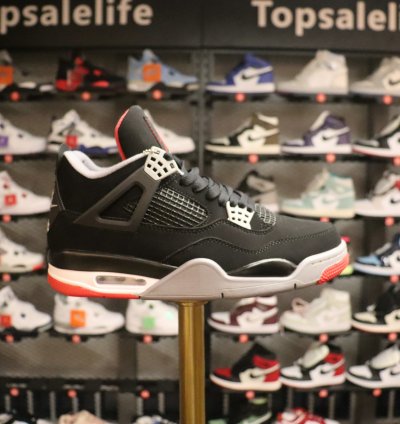 Jordan 4 Retro Bred (2019) (GS) 408452-060