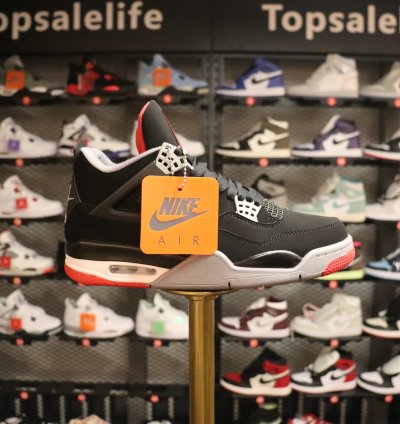 Jordan 4 Retro Bred (2019) (GS) 408452-060