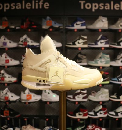 Jordan 4 Retro Off-White Sail (Women's) CV9388-100