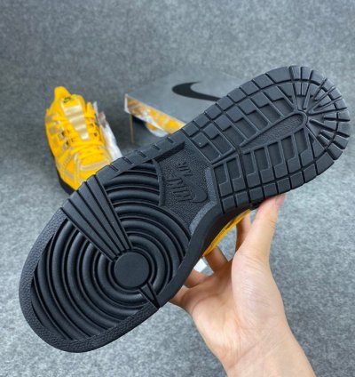 Nike Air Rubber Dunk Off-White University Gold