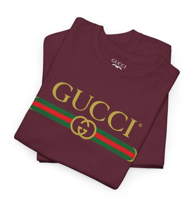 Gucci GG exclusive maroon T-shirt - Size USA