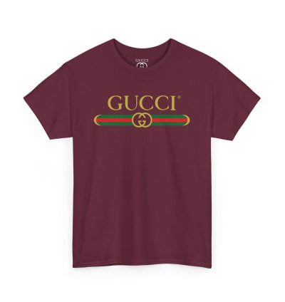 Gucci GG exclusive maroon T-shirt - Size USA