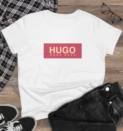 T Shirt Hugo Boss Women Tee White Size USA