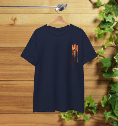 Amiri MA Core Paint Drip T-Shirt Navy Shirt USA Size