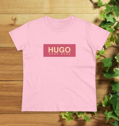 T Shirt Hugo Boss Women Tee Light Pink Size USA