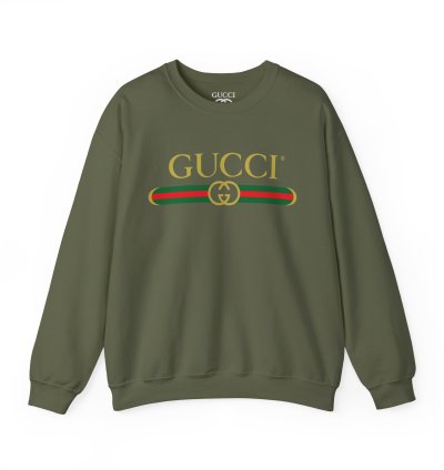 Gucci GG Exclusive military green Sweatshirt - Size USA