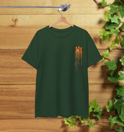 Amiri MA Core Paint Drip T-Shirt Forest Green Shirt USA Size