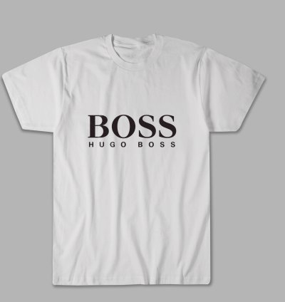 Hugo Boss Logo Unisex White T Shirt - Size USA