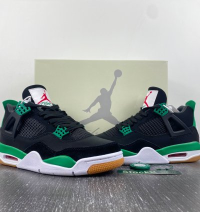Jordan 4 " Alternate Black Green "