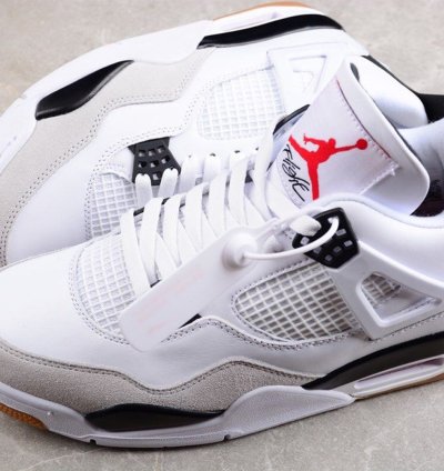 Nike SB x Air Jordan 4 Military White Black