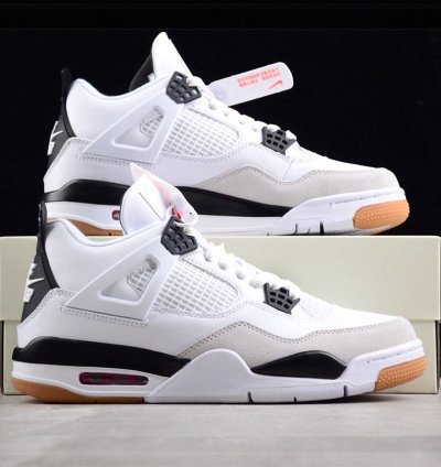 Nike SB x Air Jordan 4 Military White Black