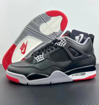 Jordan 4 Retro ' Bred Reimagined ' Sneakers