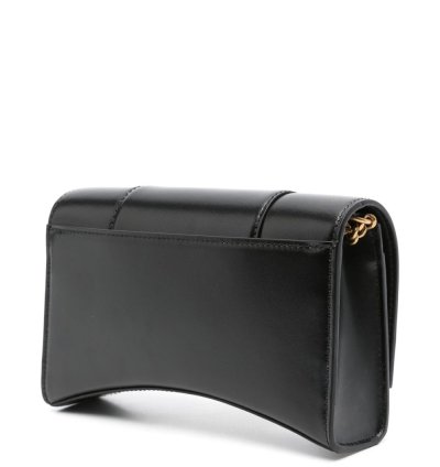 Balenciaga Hourglass Leather Wallet On Chain