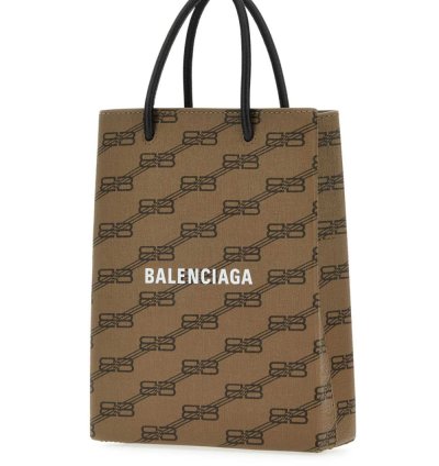 Balenciaga BB Monogram Print Tote Bag