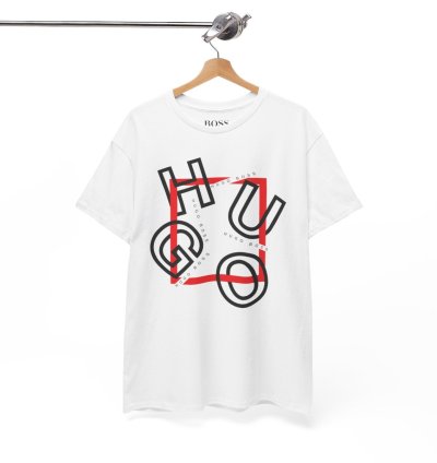 HUGO BOSS Shirt Size Usa S to 5XL White