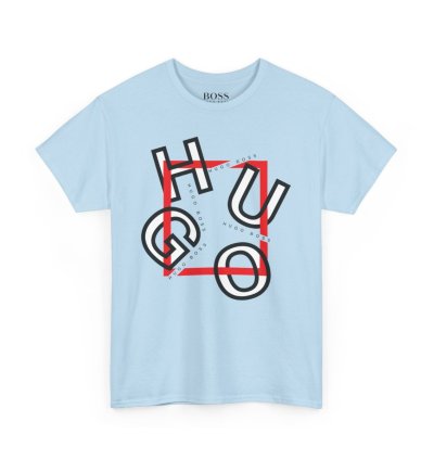 HUGO BOSS Shirt Size Usa S to 5XL Light Blue