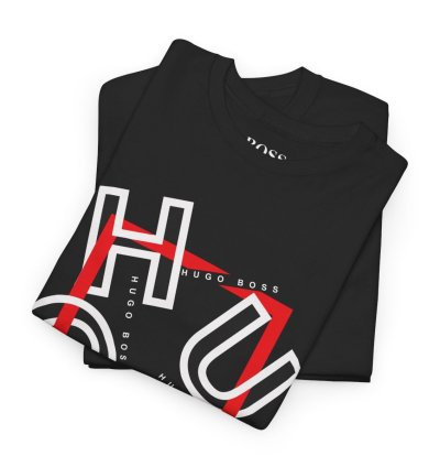 HUGO BOSS Shirt Size Usa S to 5XL Black