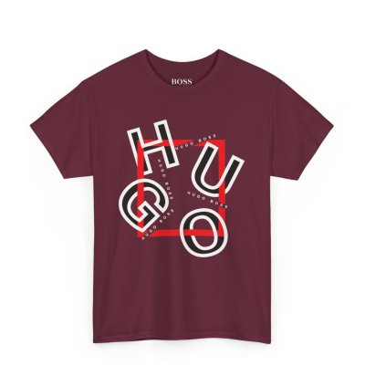 HUGO BOSS Shirt Size Usa S to 5XL Maroon
