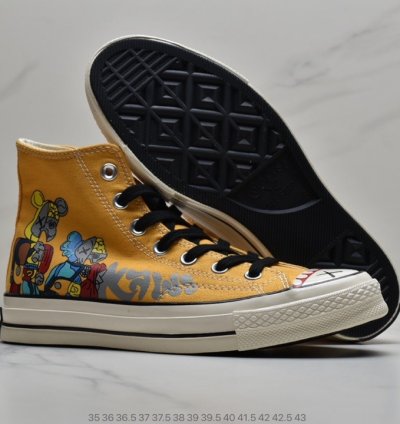 110 KAWS Companion x Converse Chuck Taylor All Star 1970 Hi Passing Through Grey
