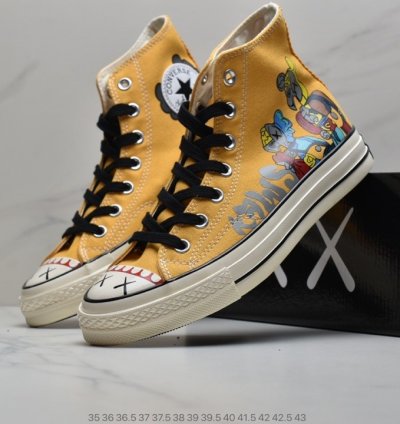 110 KAWS Companion x Converse Chuck Taylor All Star 1970 Hi Passing Through Grey