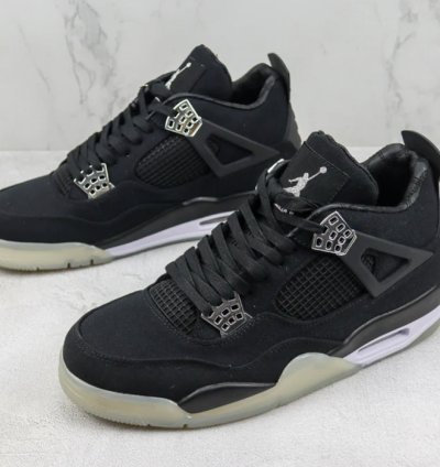 Nike Air Jordan 4 “ Black Chrome ” Eminem Carhartt