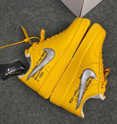 Nike Air Force 1 Low Off-White ICA University Gold